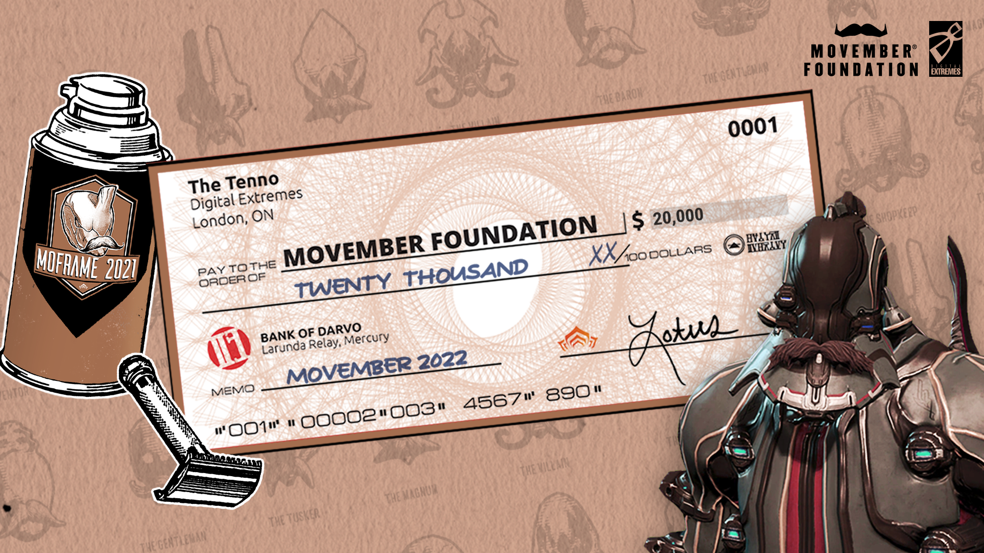 Warframe: Wrapping up Movember
