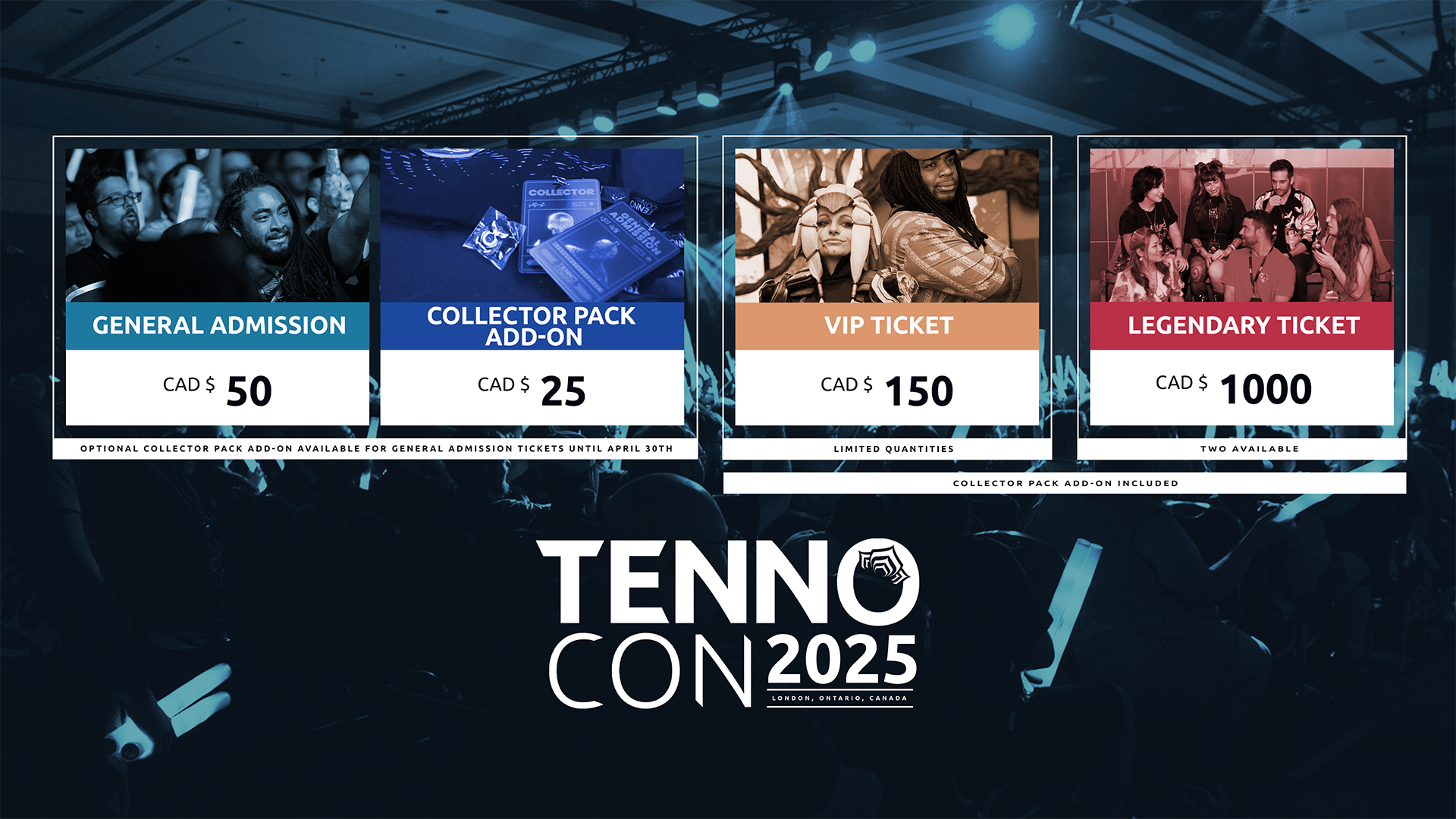 TennoCon 2025 Ticket Tiers