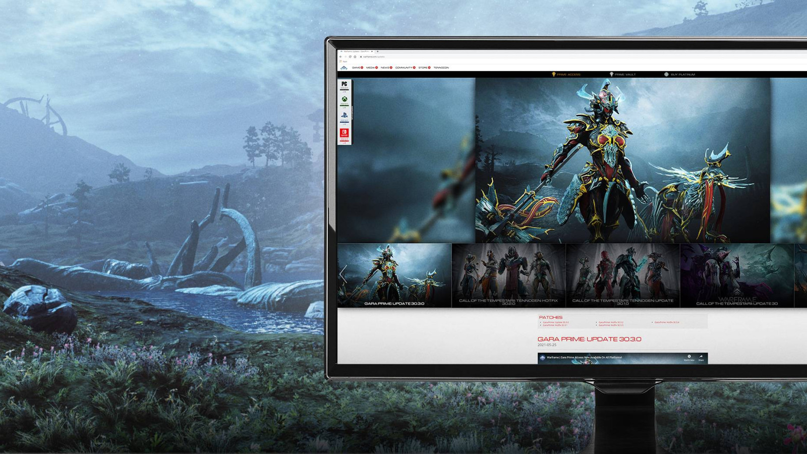 Warframe Updates Page