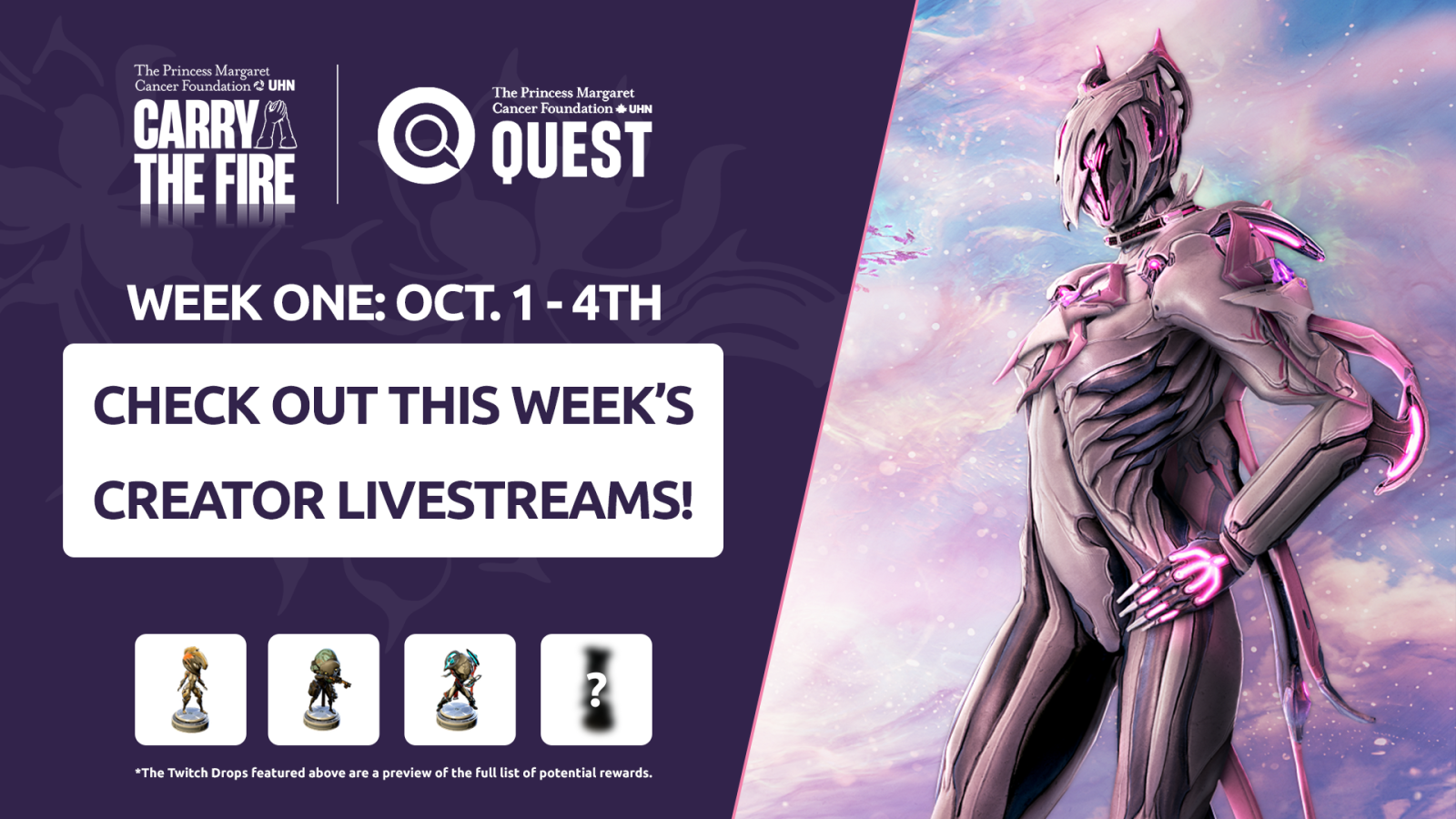 PMCFQ 2026 Streamer Schedule