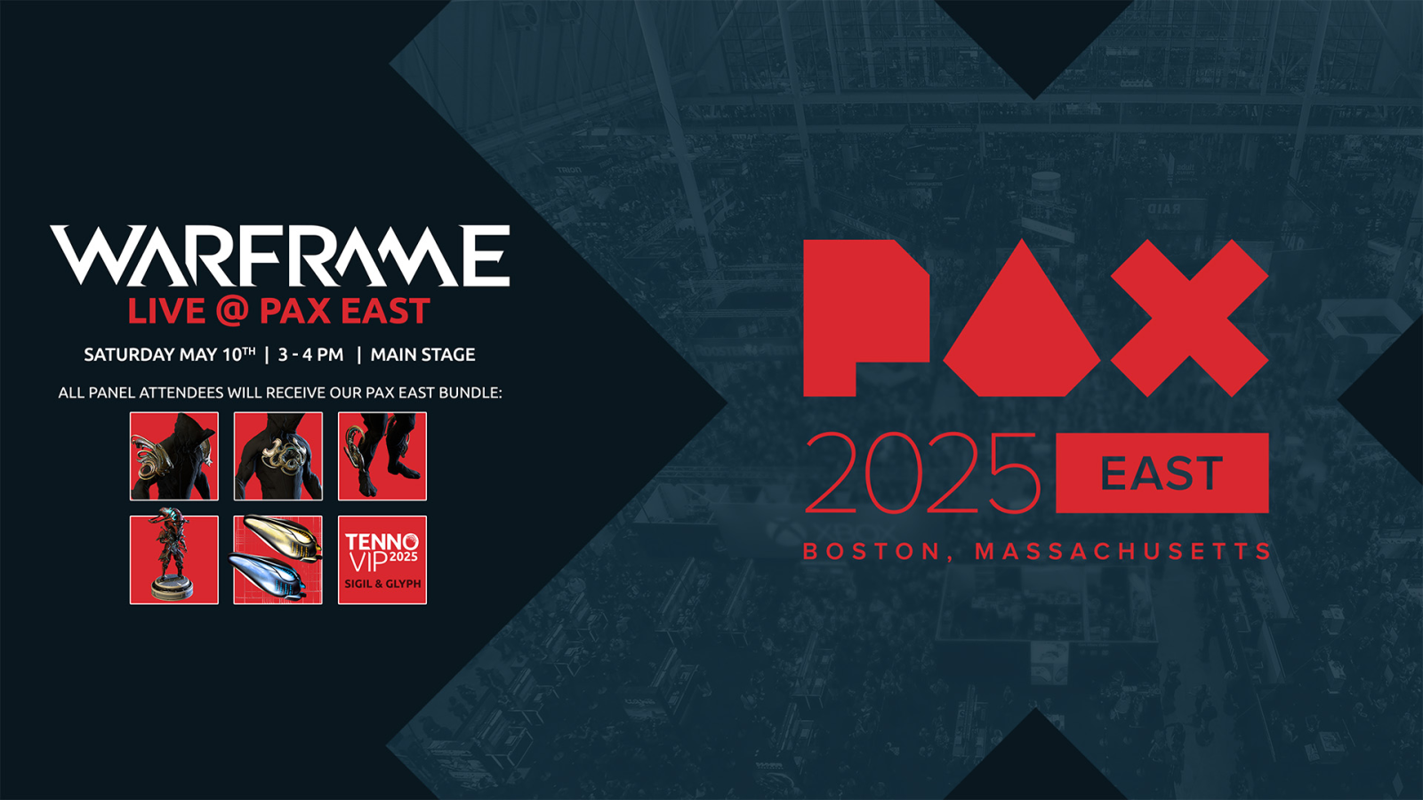 PAX East 2025에서 진행되는 데브스트림 188 및 텐노VIP